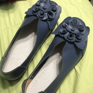 Blue flats